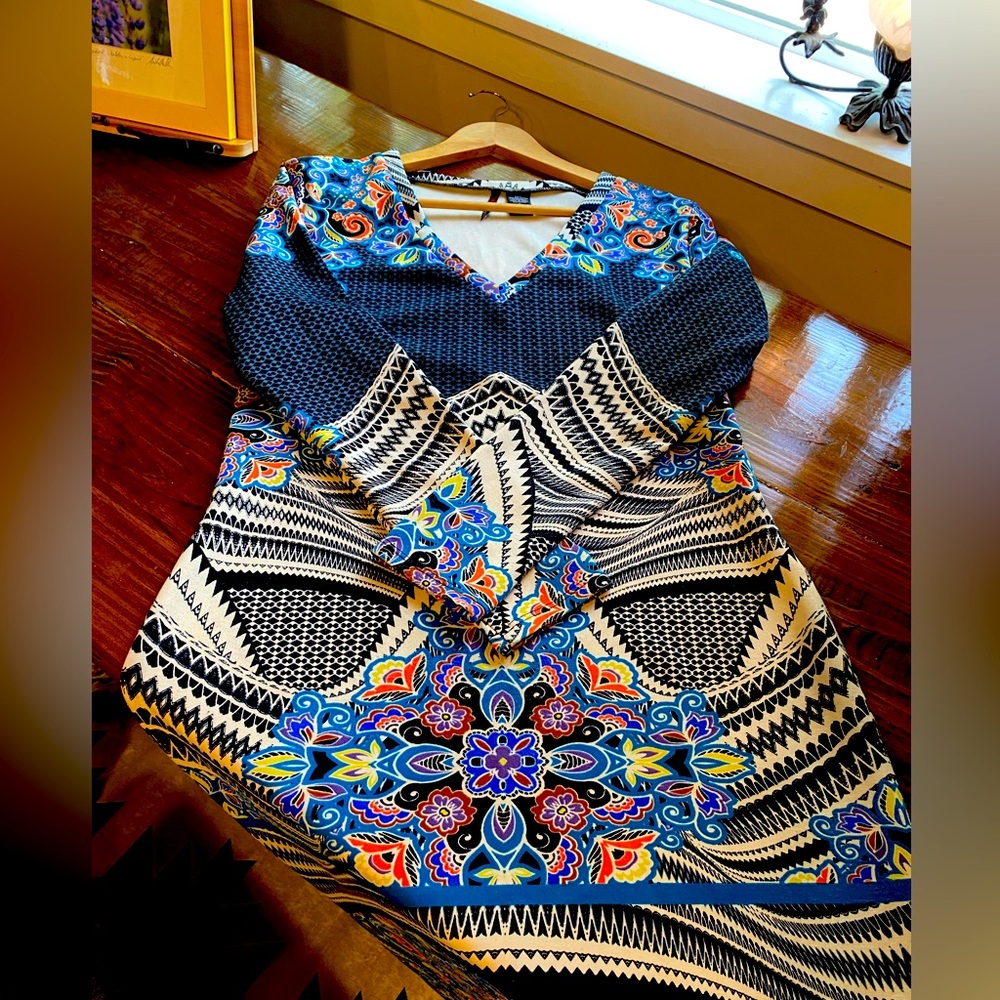 Fire Los Angeles BodyCon Long Sleeve Dress sz XL
